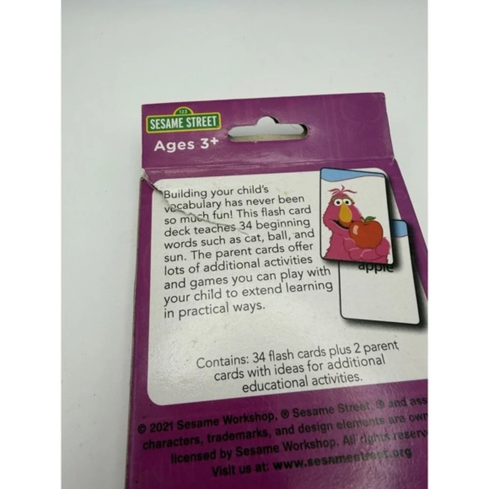 Beginning Words Flash Cards With Rosita Sesame‎ Street
